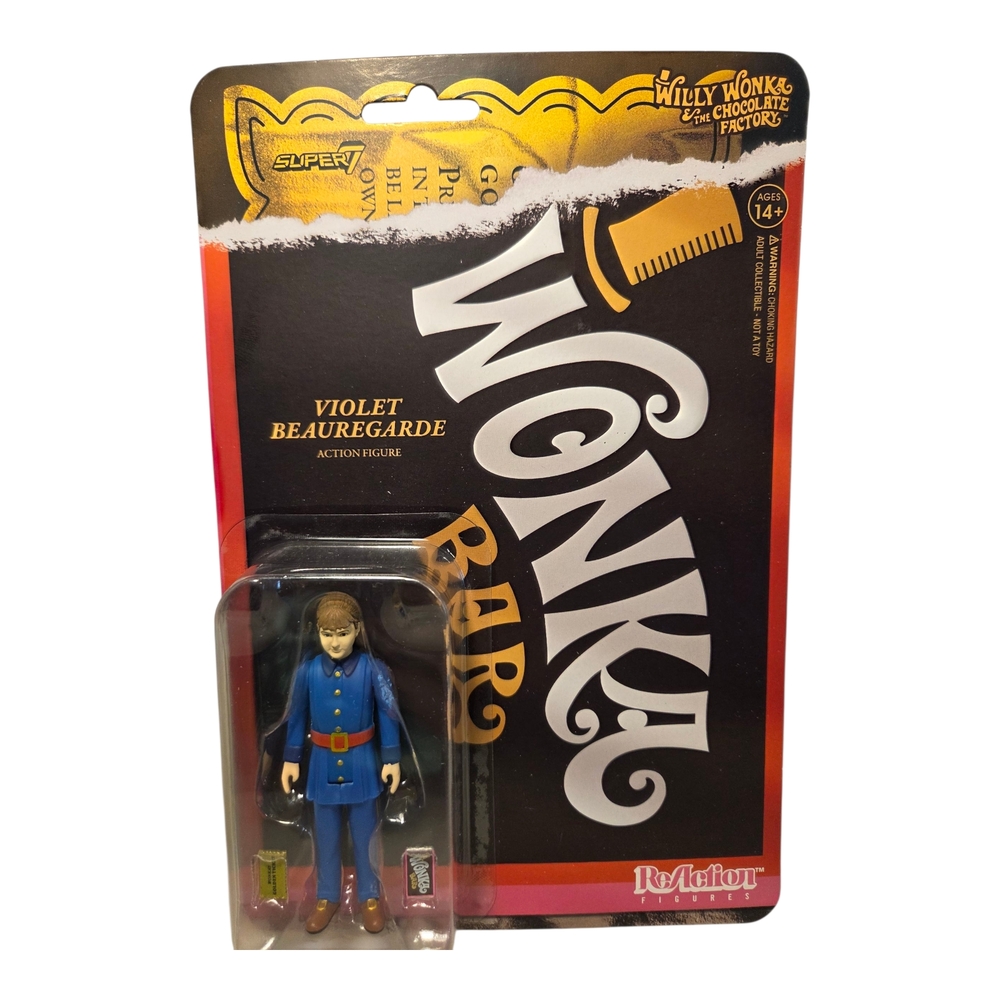 Super7 Willy Wonka and The Chocolate Factory Violet Beauregarde  3.75 Action